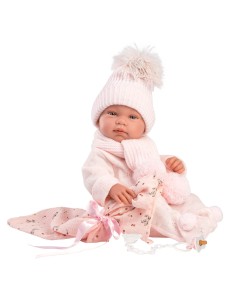 Muñeca bebé Llorens Joelle Rosa Elefante 38 cm – Mundo das Crianças