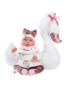 Muñeca bebé Llorens Joelle Rosa Elefante 38 cm – Mundo das Crianças