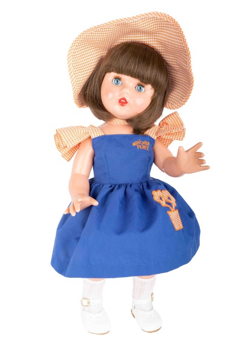 Mariquita Perez with a blue Dress and Bonnet
