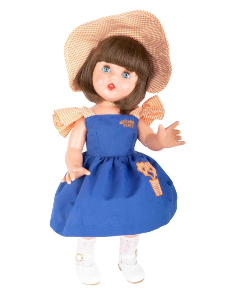 Mariquita Perez, avec la Robe bleu et le Capot