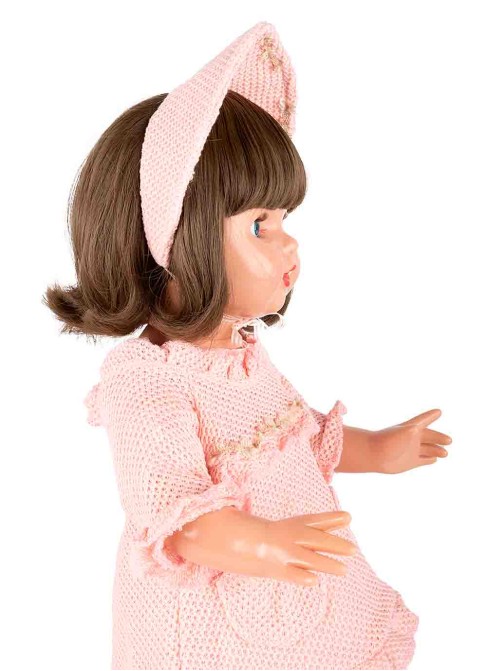 Mariquita Perez Vestido Punto Salmón con Visera...