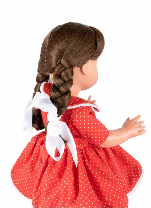Mariquita Perez Robe Rouge À Pois Blancs