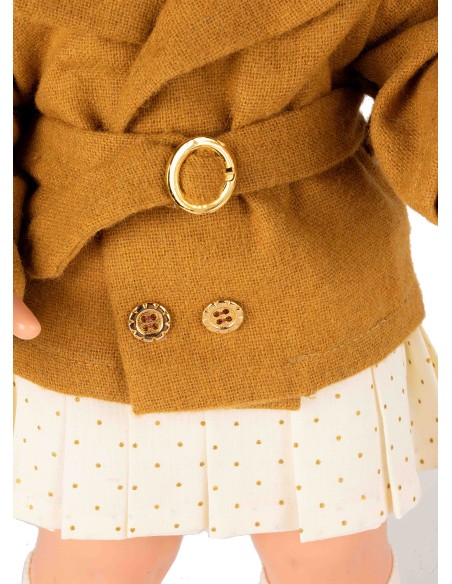 Mariquita Perez Conjunto Americana Ocre 50 cm