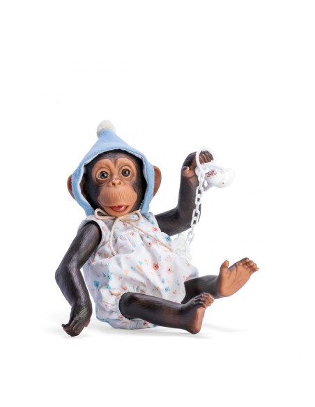 Nilo El Chimpancé Pelele Gorro Gnomo Azul