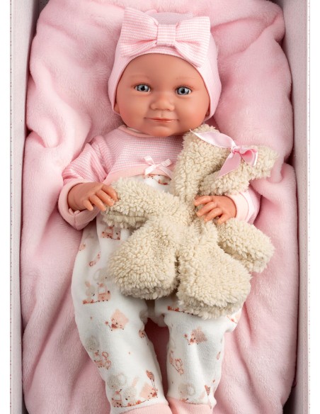 Nica Newborn Розовая подушка с мишкой 40 см