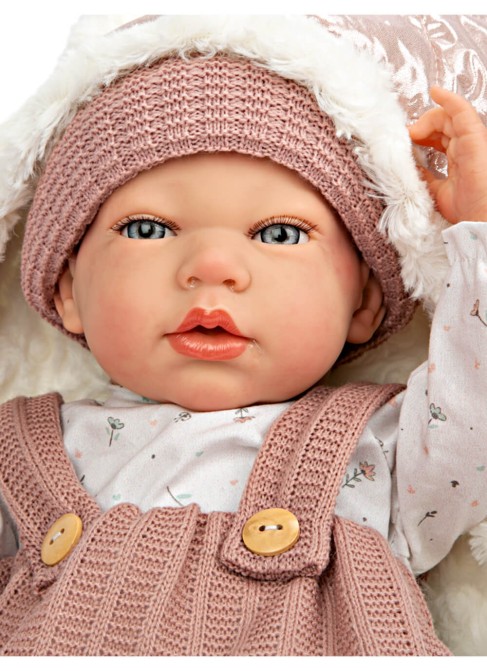 Sandra Reborn Baby Pink With Blanket 40 cm
