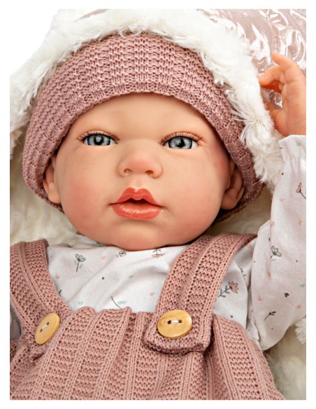 Sandra Reborn Baby Pink с одеялом 40 см