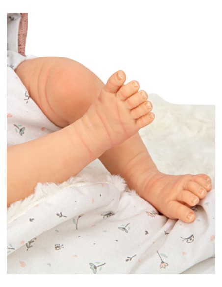 Sandra Reborn Baby Pink с одеялом 40 см