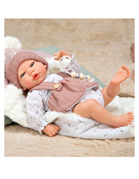 Sandra Reborn Baby Pink с одеялом 40 см