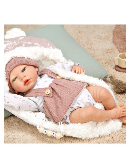 Sandra Reborn Baby Pink с одеялом 40 см