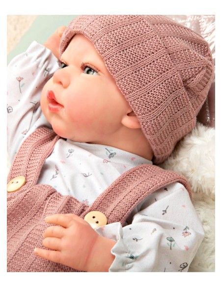 Sandra Reborn Baby Pink с одеялом 40 см
