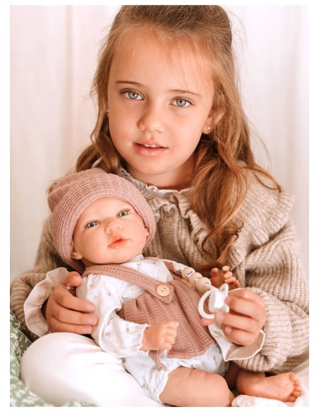 Sandra Reborn Baby Pink с одеялом 40 см