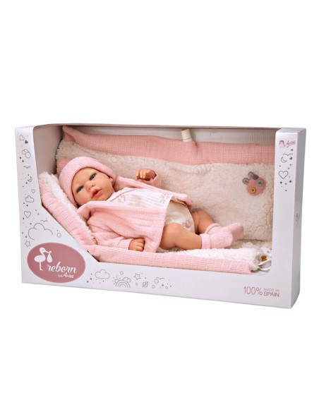 Marta Reborn Baby Pink With Blanket 40 cm