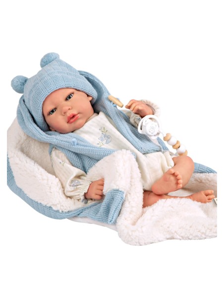 Martin Reborn Baby Blue With Blanket 40 cm