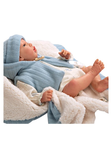 Martin Reborn Baby Blue With Blanket 40 cm