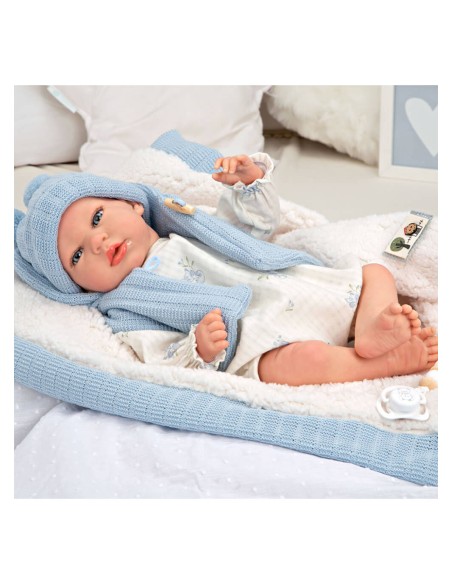 Martin Reborn Baby Blue With Blanket 40 cm