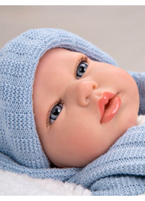 Martin Reborn Baby Blue With Blanket 40 cm