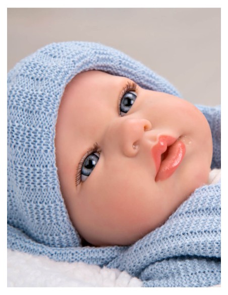 Martin Reborn Baby Blue With Blanket 40 cm