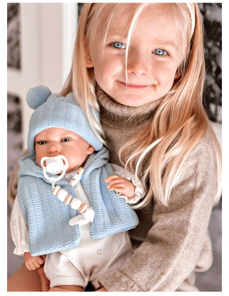 Martin Reborn Baby Blue With Blanket 40 cm
