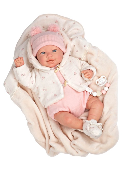 Elba Reborn Baby with Blanket 45 cm