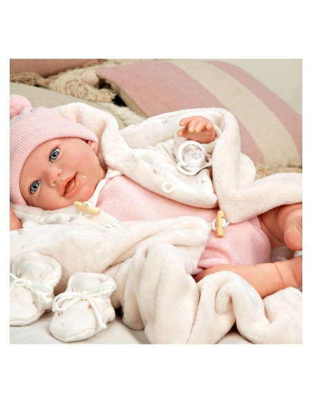 Elba Reborn Baby with Blanket 45 cm