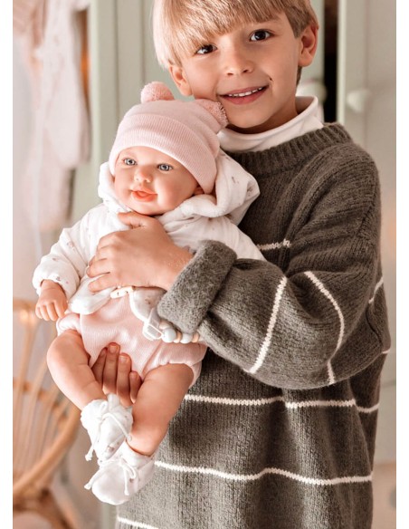 Elba Reborn Baby with Blanket 45 cm