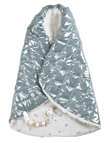 Borja Reborn Baby Grey с виниловым одеялом для тела детское 38 см