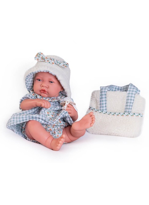 Newborn with Sheepskin Bag 42 cm