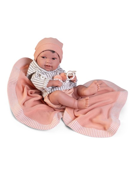 Newborn Pipo with a couple's shawl 42 cm