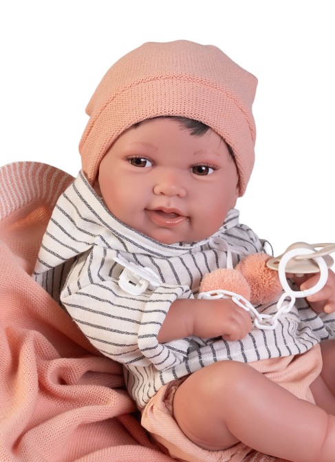 Newborn Pipo with a couple's shawl 42 cm