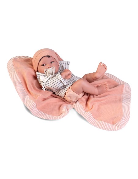 Newborn Pipo with a couple's shawl 42 cm