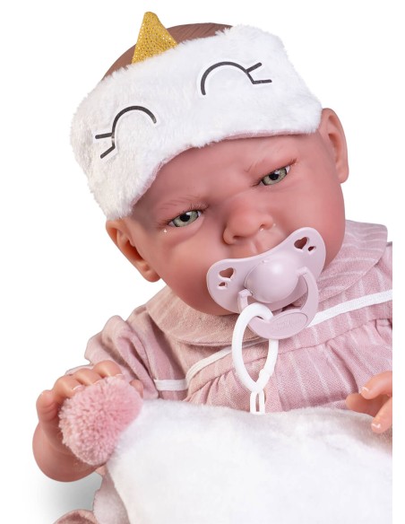 Pyjama et masque Sweet Reborn Lea 42 cm