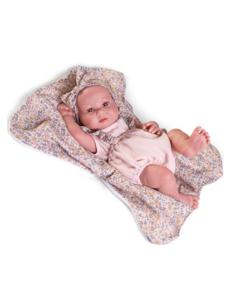 Sweet Reborn Luca Flower Blanket 42 cm