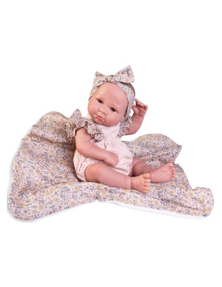 Sweet Reborn Luca Flower Blanket 42 cm