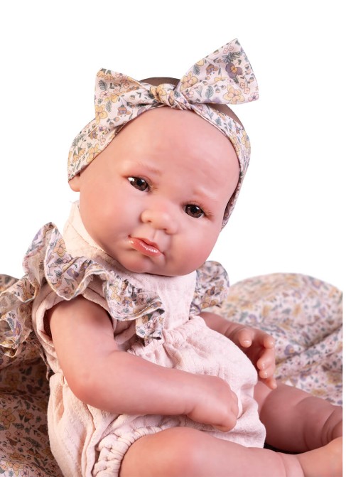 Sweet Reborn Luca Flower Blanket 42 cm