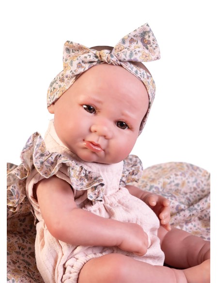 Sweet Reborn Luca Flower Blanket 42 cm