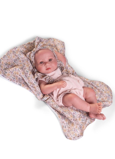 Sweet Reborn Luca Flower Blanket 42 cm