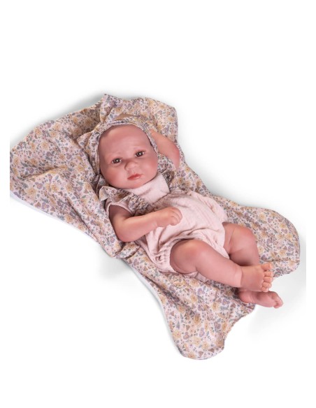 Sweet Reborn Luca Flower Blanket 42 cm