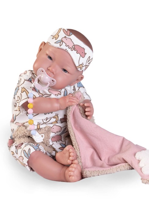 My First Reborn Alejandra Pajamas With Mask 52 cm