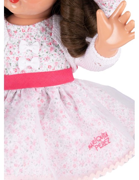 Mariquita Perez Vestido Flores Rosas 50 cm