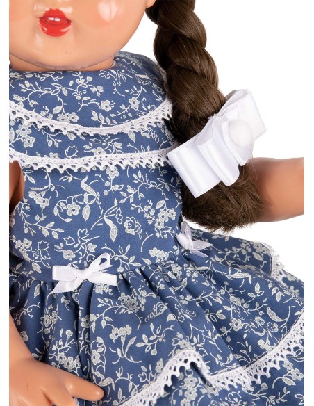 Mariquita Perez Robe Fleurs Bleues 50 cm