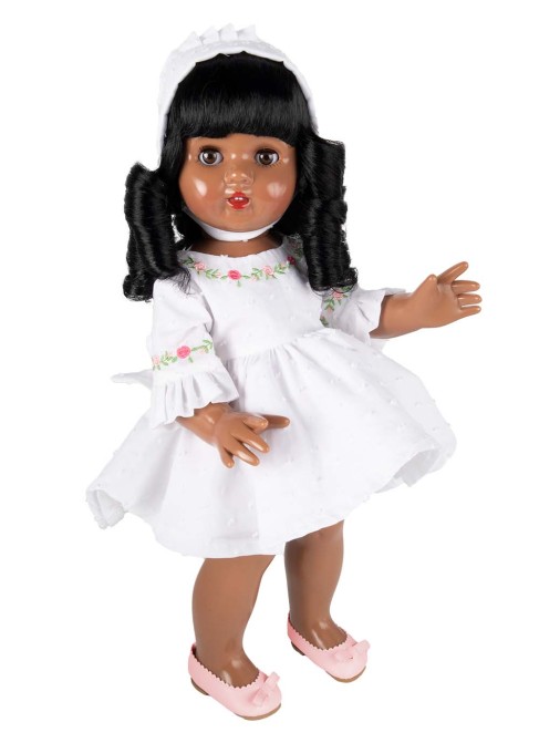 Mariquita Perez Negra Vestido Blanco 50 cm