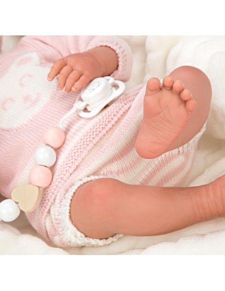 Adriana Reborn Baby Pink With Blanket 40 cm