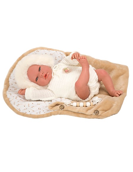Alejandra Beige Reborn Baby With Lullaby 40 см