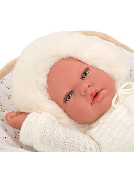 Alejandra Beige Reborn Baby With Lullaby 40 см