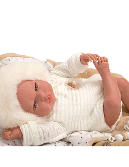 Alejandra Beige Reborn Baby With Lullaby 40 см