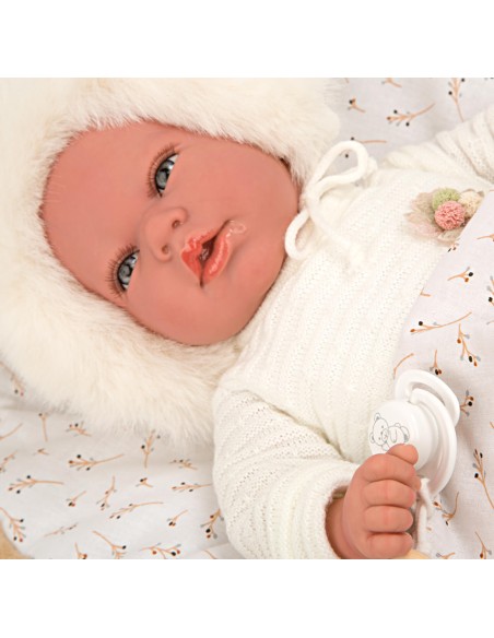 Alejandra Beige Reborn Baby With Lullaby 40 см