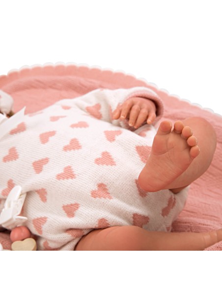 Cristina Reborn Baby Pink With Blanket 40 cm