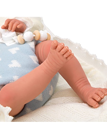 Ian Reborn Baby Blue с одеялом 40 см
