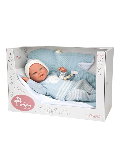 Paulo Reborn Baby Blue With Blanket 40 cm